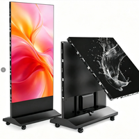 Écran d'affichage LED pliable pour intérieur, machine publicitaire vidéo avec animation, navigation Wi-Fi, USB pour affichage commercial en centre commercial