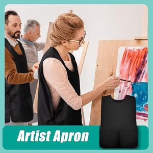 Hot bán unisex Polyester đồng phục Vest Ngoài trời công nhân tùy chỉnh thêu logo Cobbler smock với phía trước 3 túi tạp dề - Product Image 6