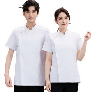 Offre Spéciale : Ensembles de Blouses Médicales à Manches Courtes en Polyester/Coton pour Cliniques et Hôpitaux - Product Image 3