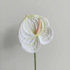 Fleur d'Anthurium Artificielle de Haute Qualité, Aspect Réel, Vente en Gros, pour Arrangements Floraux de Mariage et Décoration Intérieure - Product Image 4