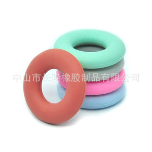 <b>Silicone</b> Baby Teether Rings Food Grade Soft Toy For 0 To 24 Months Infants Ring Shape Unisex - Product Image 3