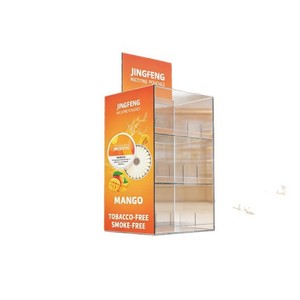 Expositor acrílico Jingfeng de varios niveles, vertical, para dispositivos de cigarrillos electrónicos y cartuchos, sin humo, sin tabaco. - Product Image 1