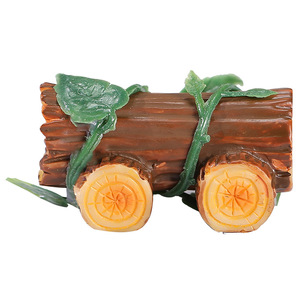 Carrito de madera en miniatura de resina, adorno para jardín de bonsái, decoración para pecera, color café, ecológico - Product Image 5