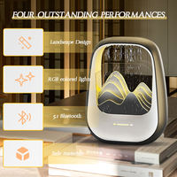 Diffuseur d'arôme sonore intelligent Goutte de pluie simulée créative Haut-parleur Bluetooth Veilleuse Décor d'ambiance personnalisé