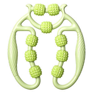 Rodillo de Espuma de 9 Ruedas para Fitness, Gimnasio, Yoga, Deportes, Masaje Muscular, Relajante para Brazos, Piernas, Cuello, Relajación Corporal, Equipo Deportivo - Product Image 1