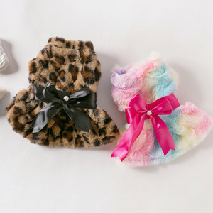 Abito con Stampa Leopardata per Animali Domestici, Autunno/Inverno, per Bulldog Francese, Gatti, Abbigliamento alla Moda per <span class=keywords><strong>Cuccioli</strong></span> e Gattini <span class=keywords><strong>di</strong></span> <span class=keywords><strong>Piccola</strong></span> Taglia - Product Image 1