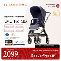 Poussette Bébé YiletuEMU Pro Max Légère Pliable en Alliage d'Aluminium, Double Sens, Haute Position, pour Voyages Urbains
