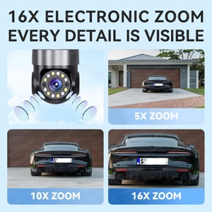 4Lens 4Screens 4g Sim Card Ultra HD 5K 20MP PTZ Bomber Shape Outdoor Wifi IP CCTV <b>Security</b> Network <b>Wireless</b> <b>Cameras</b> Surveillance - Product Image 3