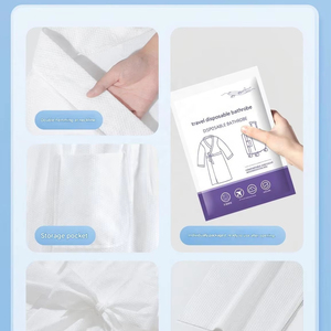 Roupões de Banho Descartáveis Brancos de Alta Qualidade, Portáteis para Viagens, Adequados para Hotéis, Spas e Salões de Beleza. - Product Image 1