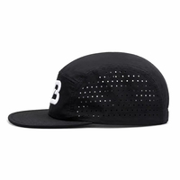 Gorras de Campamento de Secado Rápido con Logotipo Personalizado al por Mayor, Gorra de 5 Paneles Ligera, Sin Estructura, con Orificios Cortados con Láser