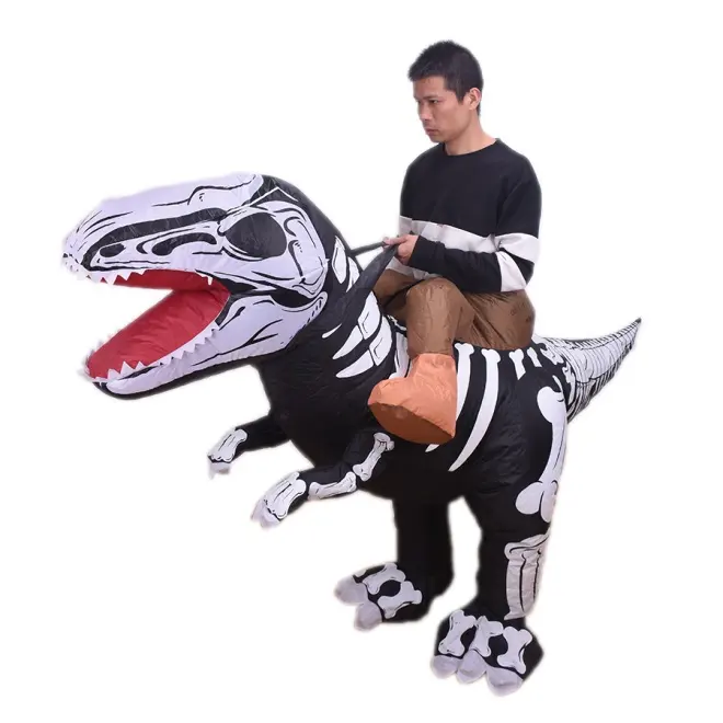 Highty quality Ride the bone T-Rex inflatable clothing decorations inflatable dinosaur costume for party coaplay.