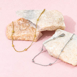 Fenny गहने 18k pvd सोने के प्लेटेड वाटरप्रूफ फैशन ग्रीष्मकालीन छुट्टी समुद्र तट बेडेड चेन महिलाओं के लिए - Product Image 4