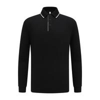 Polo à manches longues pour homme, coupe classique, imprimé sur mesure, pour le travail, le bureau et les occasions décontractées quotidiennes