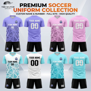 Maillots de football vintage personnalisés de haute qualité, service OEM avec nom du joueur, 100% polyester, séchage rapide et respirant - Product Image 2