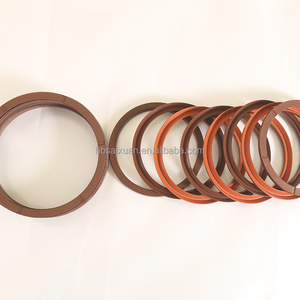 مجموعة تغليف PTFE من شيفرون بدرجة حرارة عالية ، مجموعة أختام PU Vee ، عبوة مطاطية مع حزمة من القماش Vee Seal-90-30