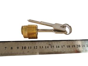 Hotel Lock Core Premium Copper Lock Cilindros com 2 chaves e acabamento escovado para hospitalidade segura - Product Image 4