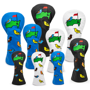 Precio de fábrica Golf Head Covers Golf Wood Cover Custom Pu Leather Driver Headcover Animal Black Golf Driver Cover - Product Image 3
