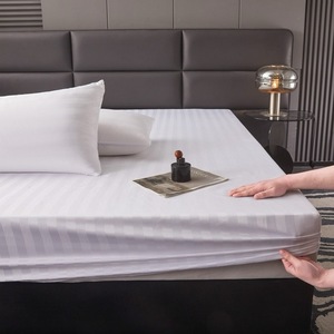 Protetor de Colchão de Bambu Lavável ODM/OEM, Conjunto de Capa de Cama, Lençol Ajustável, Conjunto de Cama <span class=keywords><strong>Queen</strong></span> King <span class=keywords><strong>Size</strong></span>, Fronhas e Lençóis - Product Image 4