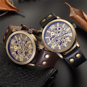 <span class=keywords><strong>Reloj</strong></span> Mecánico Automático para Hombre Shenhua 09, <span class=keywords><strong>Reloj</strong></span> de Pulsera de Bronce Vintage con <span class=keywords><strong>Esqueleto</strong></span>, <span class=keywords><strong>Reloj</strong></span> Automático de Cuerda Automática para Hombre - Product Image 6