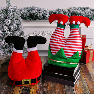 Gambe da Elfo Natalizie Creative, Gambe di Babbo Natale, Cappello per Feste per Bambini con Colore Personalizzabile - Decorazioni Originali per Eventi e Feste - Product Image 5