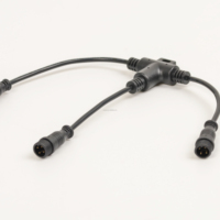 Kabel Tahan Air IP65 Male Female untuk Lampu Taman LED, Konektor Tahan Air 2pin 3pin 4pin, Penutup Ujung Kabel SR