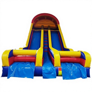 Dual lane commercial grade kids jumping bouncing castle tobogan inflable <b>inflatable</b> party slide - Product Image 1