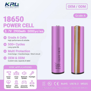 Batterie cylindrique lithium-ion 186500 certifiée KC UL CE, 100% originale, 2900 mAh, <span class=keywords><strong>3</strong></span>,7 V, qualité A, outils électriques, OEM, cellule 18650 - Product Image 1