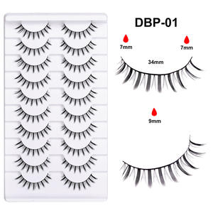 Faux cils vegan transfrontaliers européens et américains, <span class=keywords><strong>film</strong></span> plat non sensible, 0,04 grande capacité, épais, monobloc, DBP 0,12 mm - Product Image 6