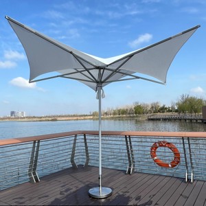 Paraguas de cuerda de tracción de nuevo diseño personalizable de 3X3m estilo de mariposa moderno para uso en exteriores y hoteles muebles modernos para exteriores - Product Image 2