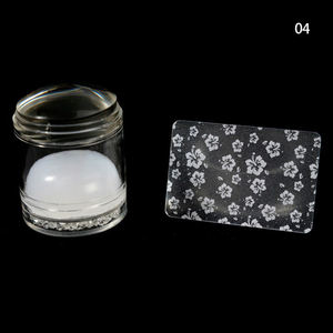 Transparent Visible Corps Ongles Art <span class=keywords><strong>Stamper</strong></span> Clair Français Pointe Timbre Double Tête Silicone Nail <span class=keywords><strong>Stamper</strong></span> - Product Image 2