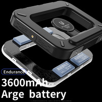 Anneau lumineux LED RVB portable pour vlogging en extérieur avec support stabilisateur et support magnétique pour smartphone