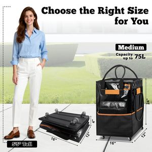 Portable Personal Shopping <b>Cart</b> <b>Foldable</b> Moving Heavy Duty Stair Climbing Hand Truck Dolly 330Lbs Folding Shopping <b>Cart</b> - Product Image 2