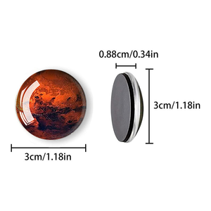 Serie Pianeti dell'Universo Dodici Pianeti Terra Marte Venere Luna Adesivo Magnetico Morbido in Cristallo e Vetro per Frigorifero Fai-da-Te - Product Image 2