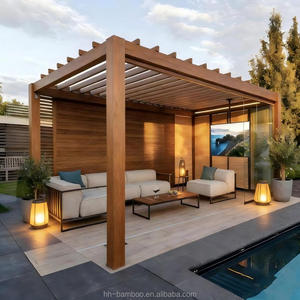 Pérgola de Bambú Tejido Resistente a la Putrefacción para Jardín - Product Image 2