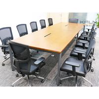 Table de conférence en bois massif pour usage commercial, bureaux, hôtels, écoles et hôpitaux - Table de réunion de grande taille sur mesure