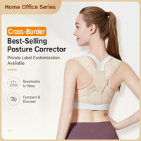 Correcteur de posture pour le bureau à domicile, support flexible multi-élastiques, sans panneau central rigide, respirant, confort discret, épaules dégagées