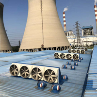 Ventilateur d'extraction axial pour toiture commerciale 110V-415V, électrique, mural/à fenêtre, avec roulement à billes, système de ventilation haute capacité