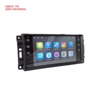 Écran large universel Android 7 pouces avec IPS CarPlay pour Jeep Compass, Jeep Commander, Jeep Wrangler, Chrysler 300C (modèles 2011-2014)