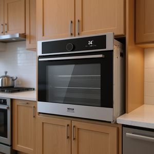 Four encastrable électrique Vevor 24 pouces, capacité de 2,68 pieds cubes, 16 fonctions, acier inoxydable, usage domestique - Product Image 2