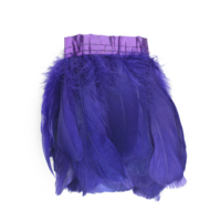 Tissu de couture rouge ruban plume d'oie frange garniture pour bricolage artisanat vêtements robe Costume chapeau accessoire fête décor à la maison