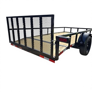 Remolque utilitario nuevo de 6x12 con puerta de malla y plataforma de madera, carga útil máxima de 1001-2000 kg para transporte de mercancías - Product Image 1