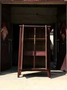 고광택 빈티지 도매 베스트셀러 심플 원목 캐비닛 (두 개의 문 포함) - Product Image 2