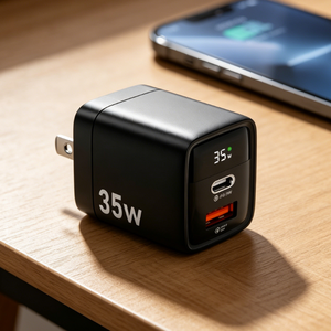 Adaptador de corriente personalizable de 5V 3A con puerto USB-C, adaptador de 35W con carga rápida PD, cargador de pared. - Product Image 1