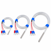 Sensor Suhu Elektroplating Tahan Korosi Pt100 PTFE Tahan Asam dan Alkali OEM IP65