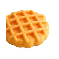 Balles rebondissantes transfrontalières en forme de blocs de construction, style gaufre, faites à la main, qui font un son croquant et grincant – Matériau parfait pour un jouet.