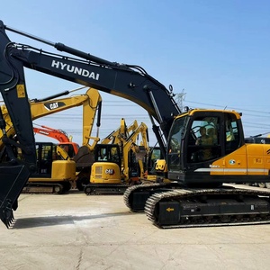 Excavatrice hydraulique d'occasion Hyundai 220LC-9S de 22 tonnes pour tâches lourdes, opérations de chargement de minerai d'or à force de compression élevée - Product Image 1