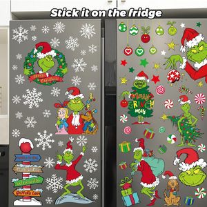 <span class=keywords><strong>Adesivi</strong></span> <span class=keywords><strong>Natalizi</strong></span> <span class=keywords><strong>per</strong></span> Finestre DEXIN Tema Grinch Statici in PVC Rettangolari con Verniciatura UV Motivo Cartoonesco <span class=keywords><strong>per</strong></span> Decorazione <span class=keywords><strong>Porte</strong></span> in Vetro - Product Image 4