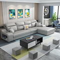 <span class=keywords><strong>Divano</strong></span> in Tessuto per Soggiorno Moderno e Minimalista Combinazione di Mobili da Salotto <span class=keywords><strong>Divano</strong></span> <span class=keywords><strong>Angolare</strong></span> con Struttura Solida in Stile Nordico - Product Image 3