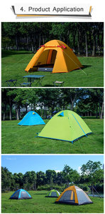 Abri pliable pour 2 personnes, Camping, randonnée, 4 saisons, extérieur, en Aluminium, étanche, pour adultes, nouveauté <span class=keywords><strong>2018</strong></span> - Product Image 6