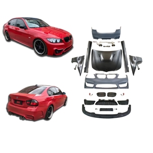 Pièces de voiture M4 kit carrosserie pour BMW 3 <span class=keywords><strong>E90</strong></span> 330 <span class=keywords><strong>320</strong></span> 340 350 2005-2012 pare-chocs avant embouts d'échappement arrière ailes capot - Product Image 1